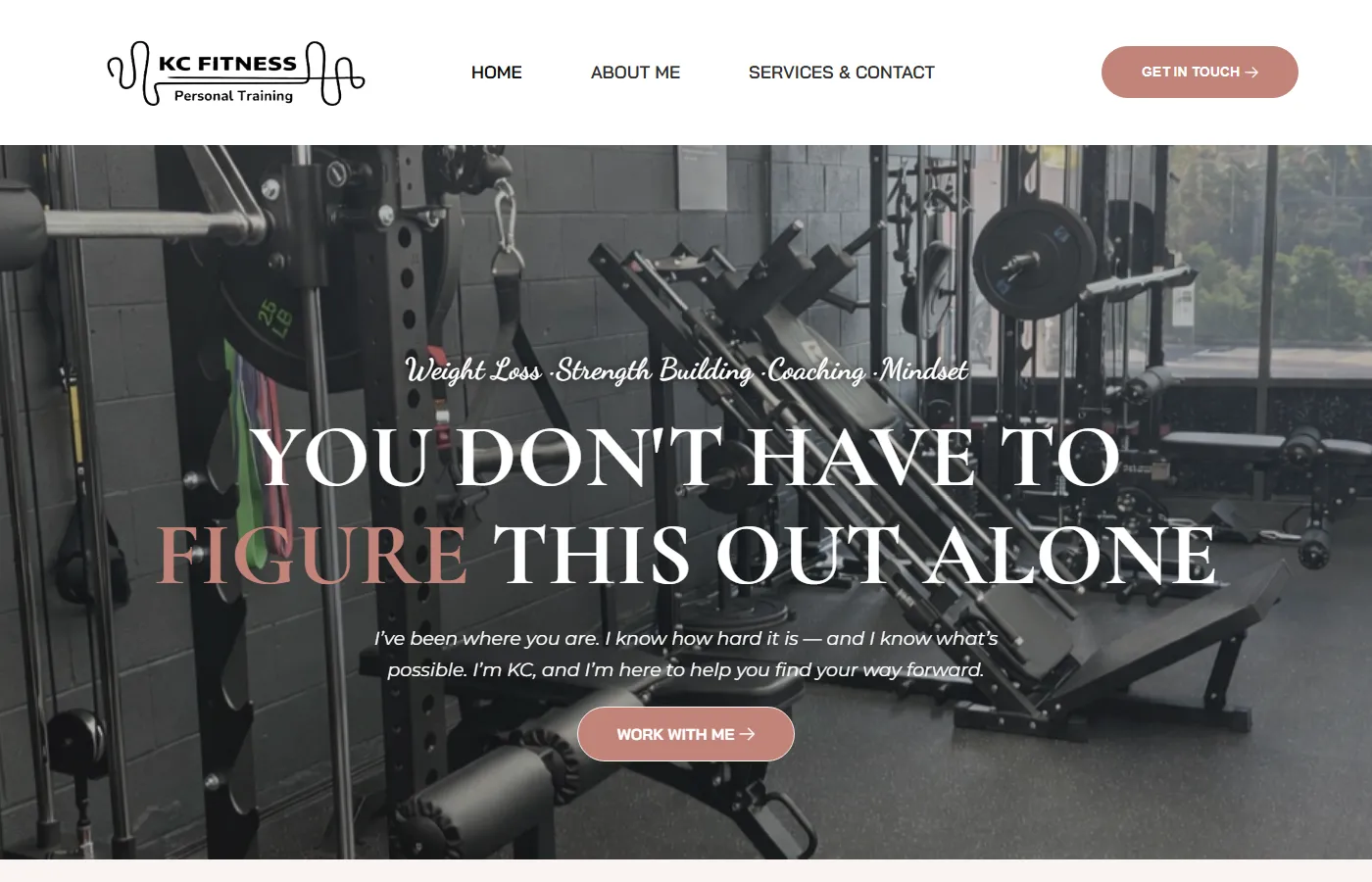 KC Fitness website built by Cavenaugh Media