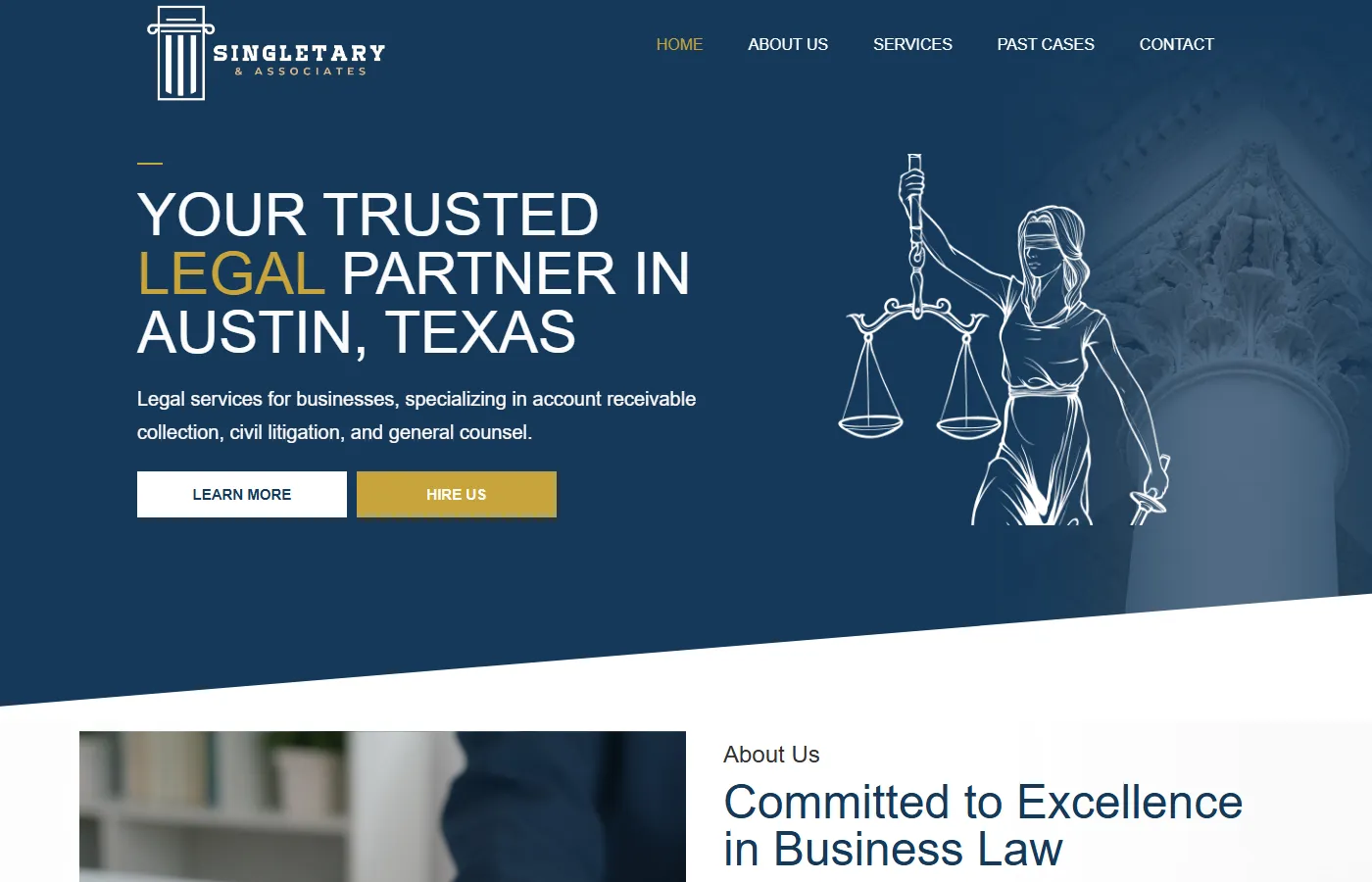 Singletary & Associates website built by Cavenaugh Media